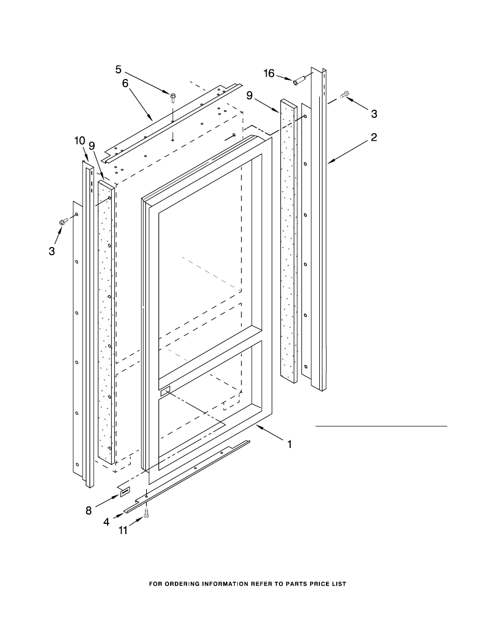 Cabinet and breaker trim, Cabinet and breaker trim parts, For model: kblc36fts00 (stainless steel) | KITCHENAID KBLC36FTS00 User Manual | Page 3 / 20