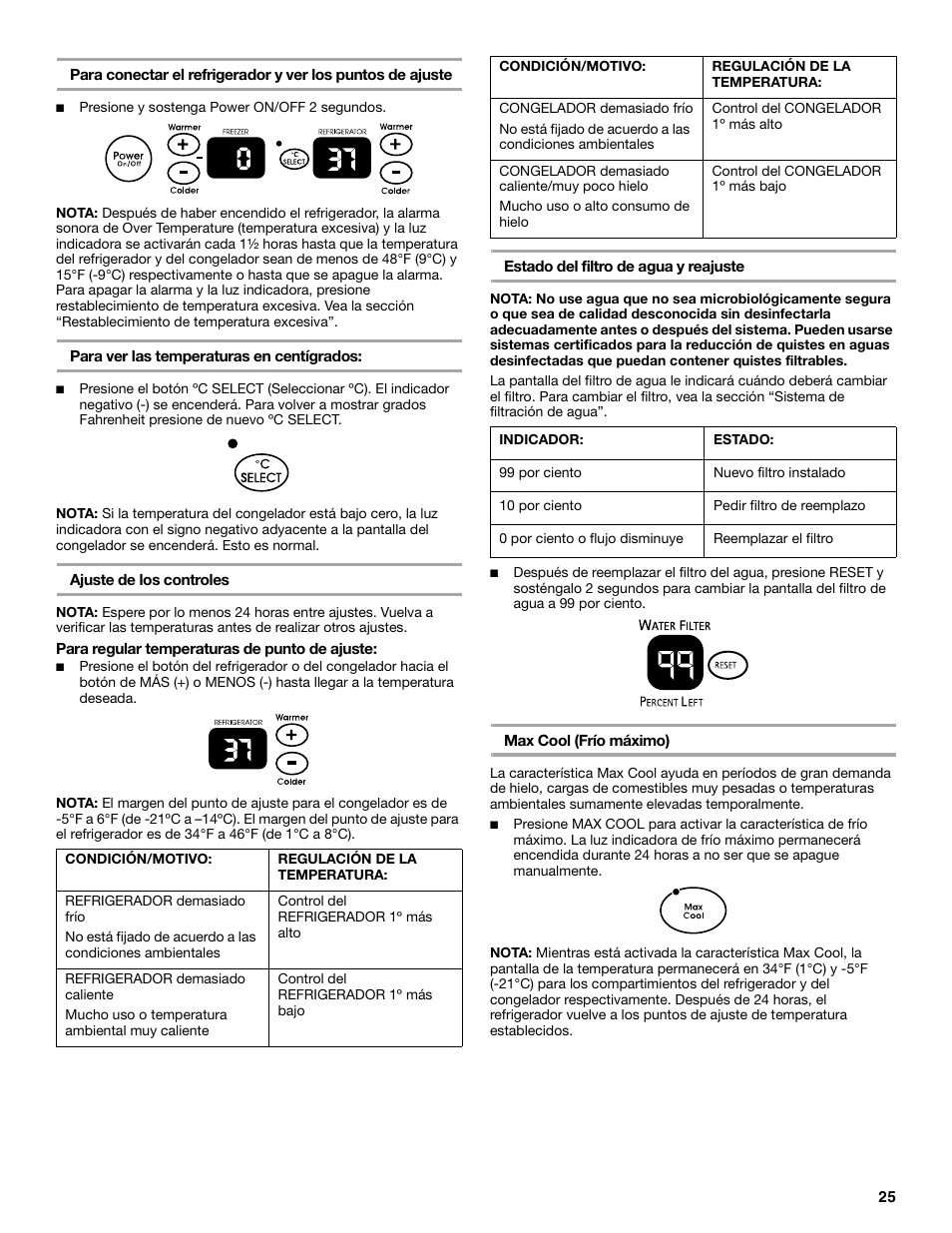 KITCHENAID SIDE BY SIDE BUILT-IN REFRIGERATOR User Manual | Page 25 / 60