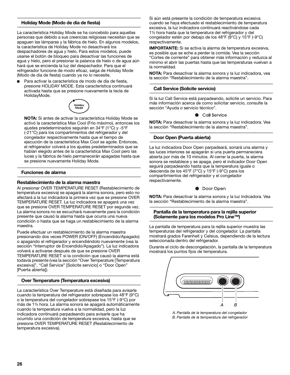 KITCHENAID SIDE BY SIDE BUILT-IN REFRIGERATOR User Manual | Page 26 / 60