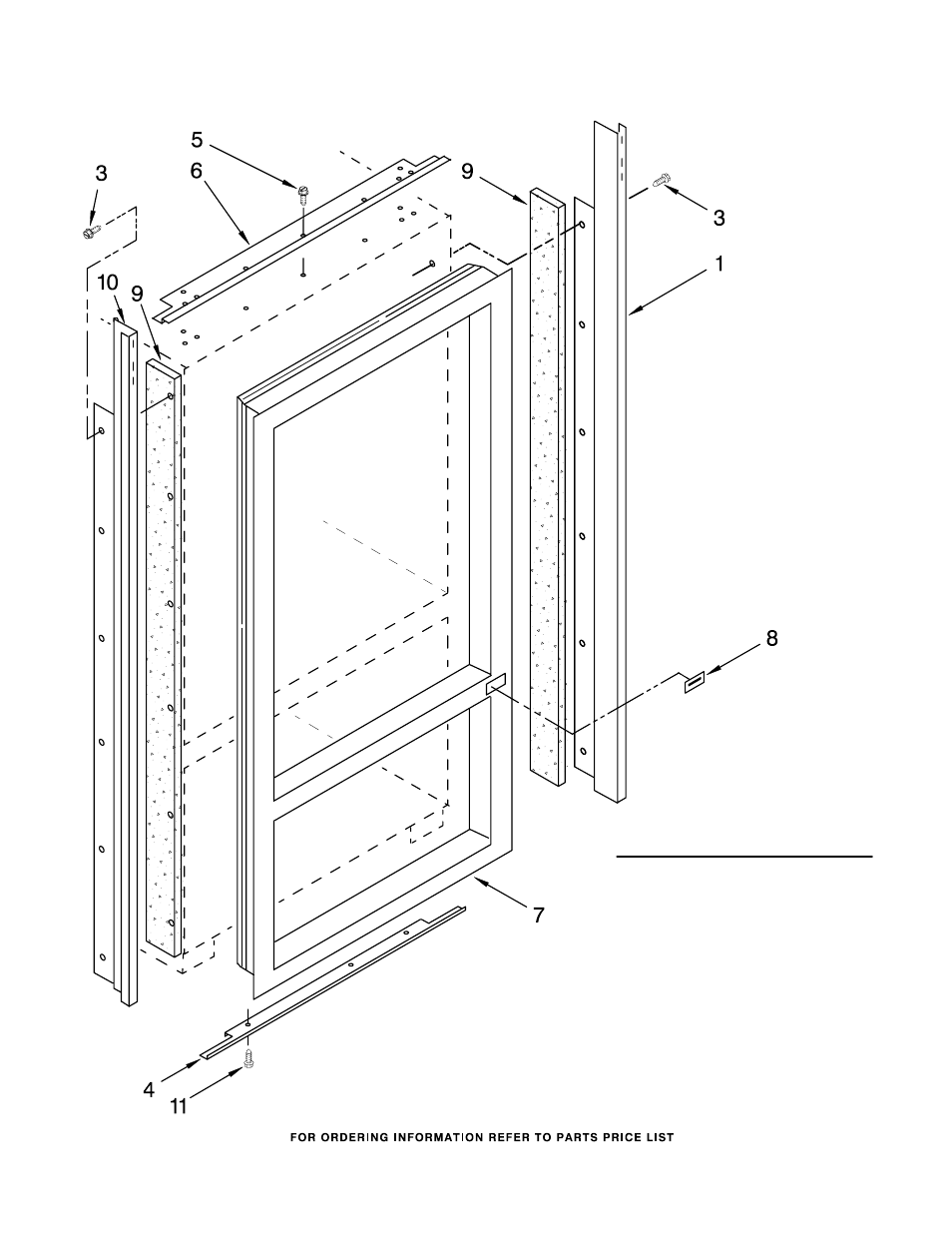 Cabinet and breaker trim, Cabinet and breaker trim parts, For model: kblo36fmx00 (etched aluminum) | KITCHENAID KBLO36FMX00 User Manual | Page 3 / 18