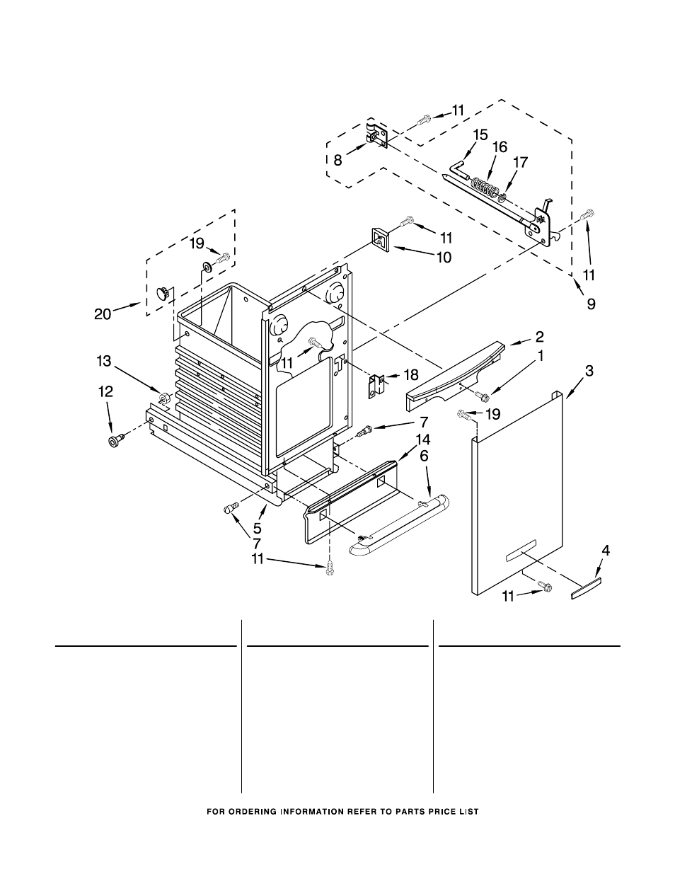 Container, Container parts, For model: kfck03itwh0 (white) | KITCHENAID KFCK03ITWH0 User Manual | Page 4 / 7