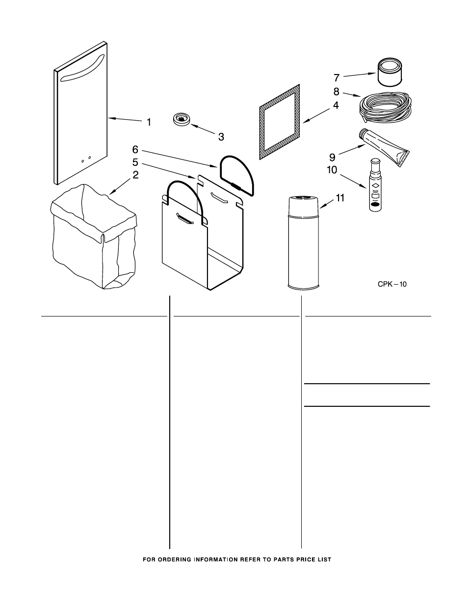 Accessory, Accessory parts, For model: kfck03itwh0 (white) | KITCHENAID KFCK03ITWH0 User Manual | Page 7 / 7