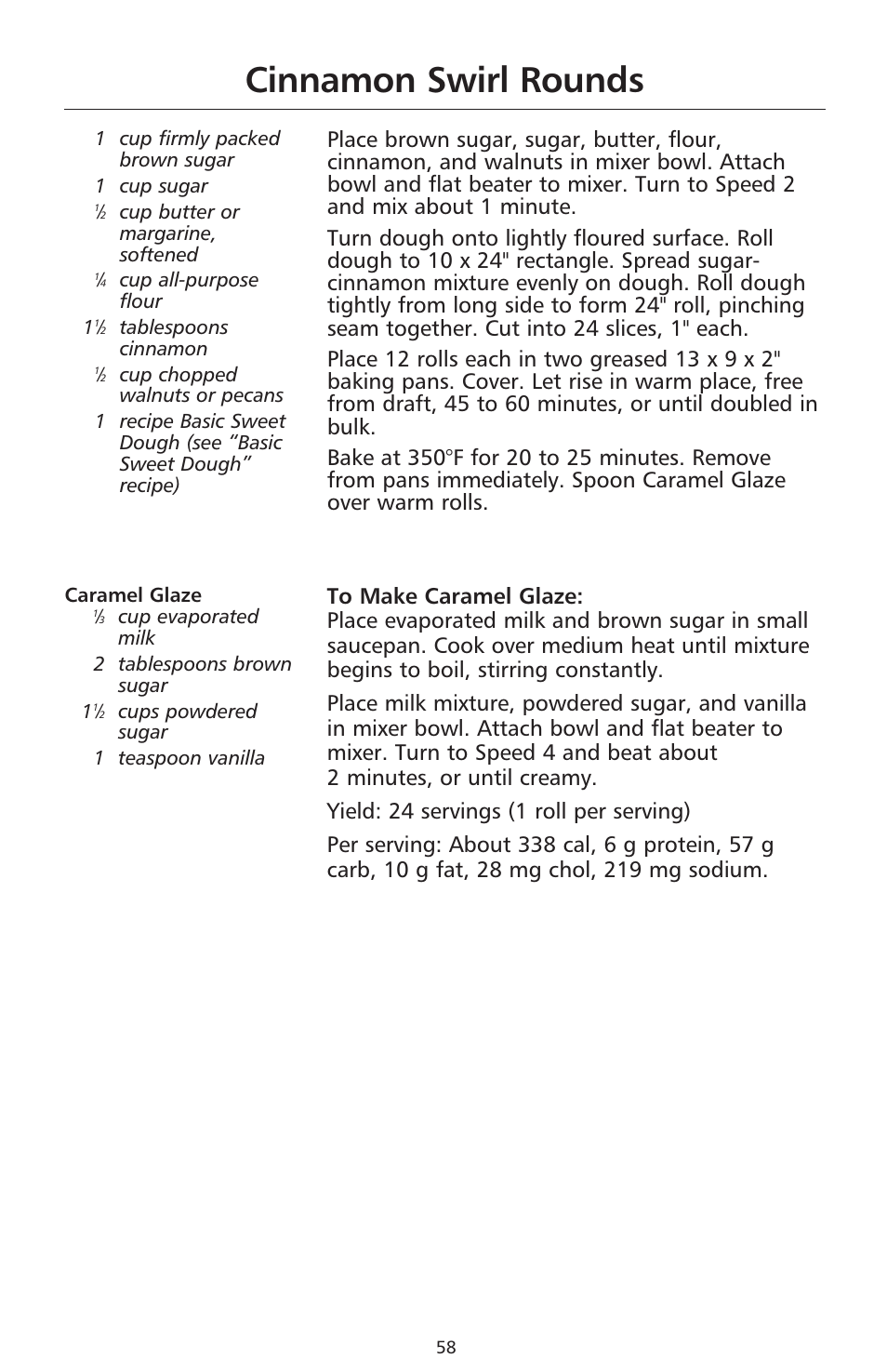 Cinnamon swirl rounds | KITCHENAID 9706634D User Manual | Page 58 / 72