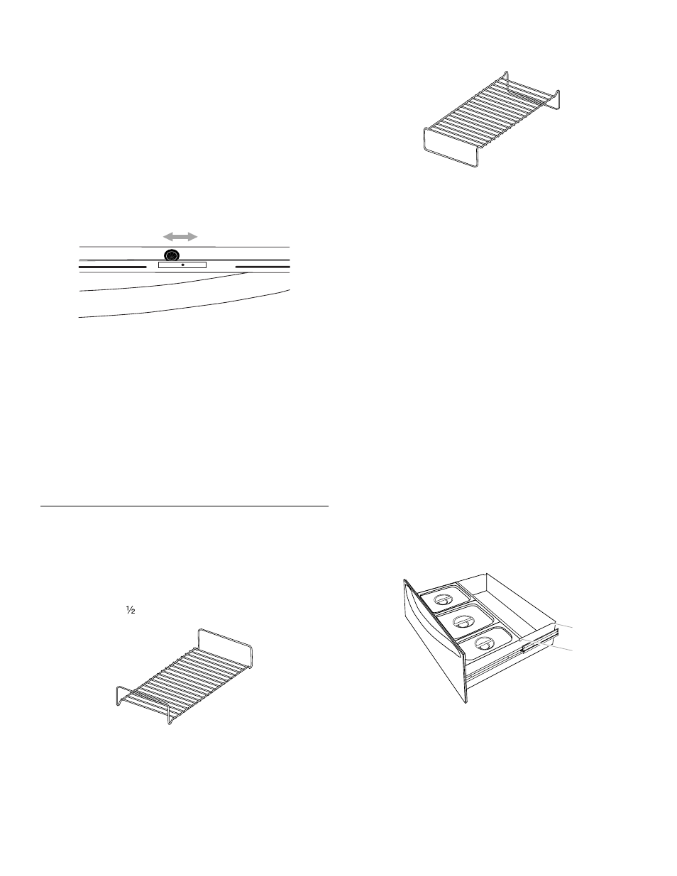 Positioning racks and pans, 6timer override switch, Moist-dry slide | Dual level rack, Pans | KITCHENAID 4452827 User Manual | Page 6 / 11