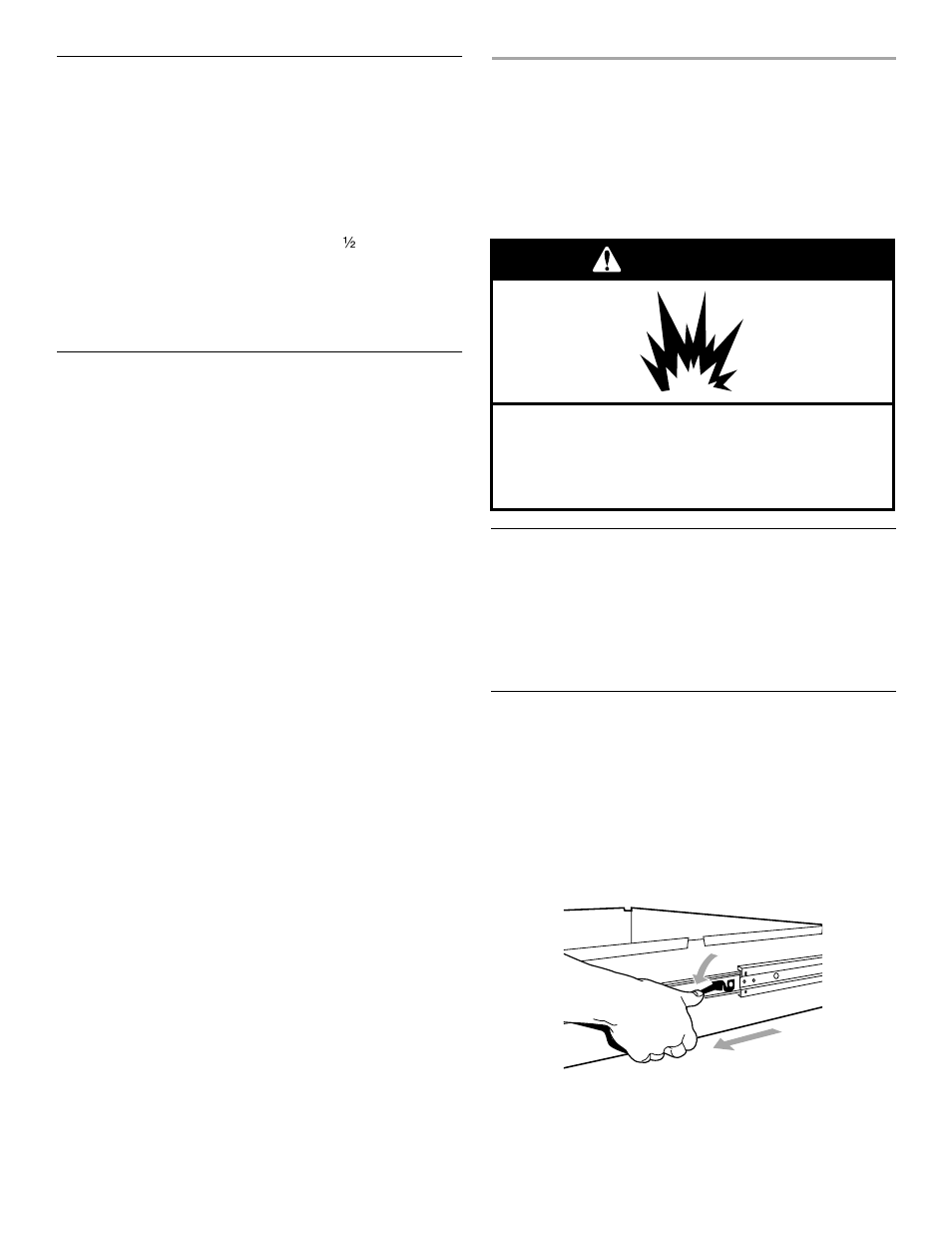 Caring for your warming drawer, Raising (proofing) bread, Using aluminum foil | Drawer slides, Removing the drawer, Warning | KITCHENAID 4452827 User Manual | Page 8 / 11