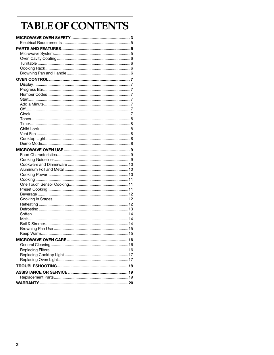 KITCHENAID KHMS175M User Manual | Page 2 / 20