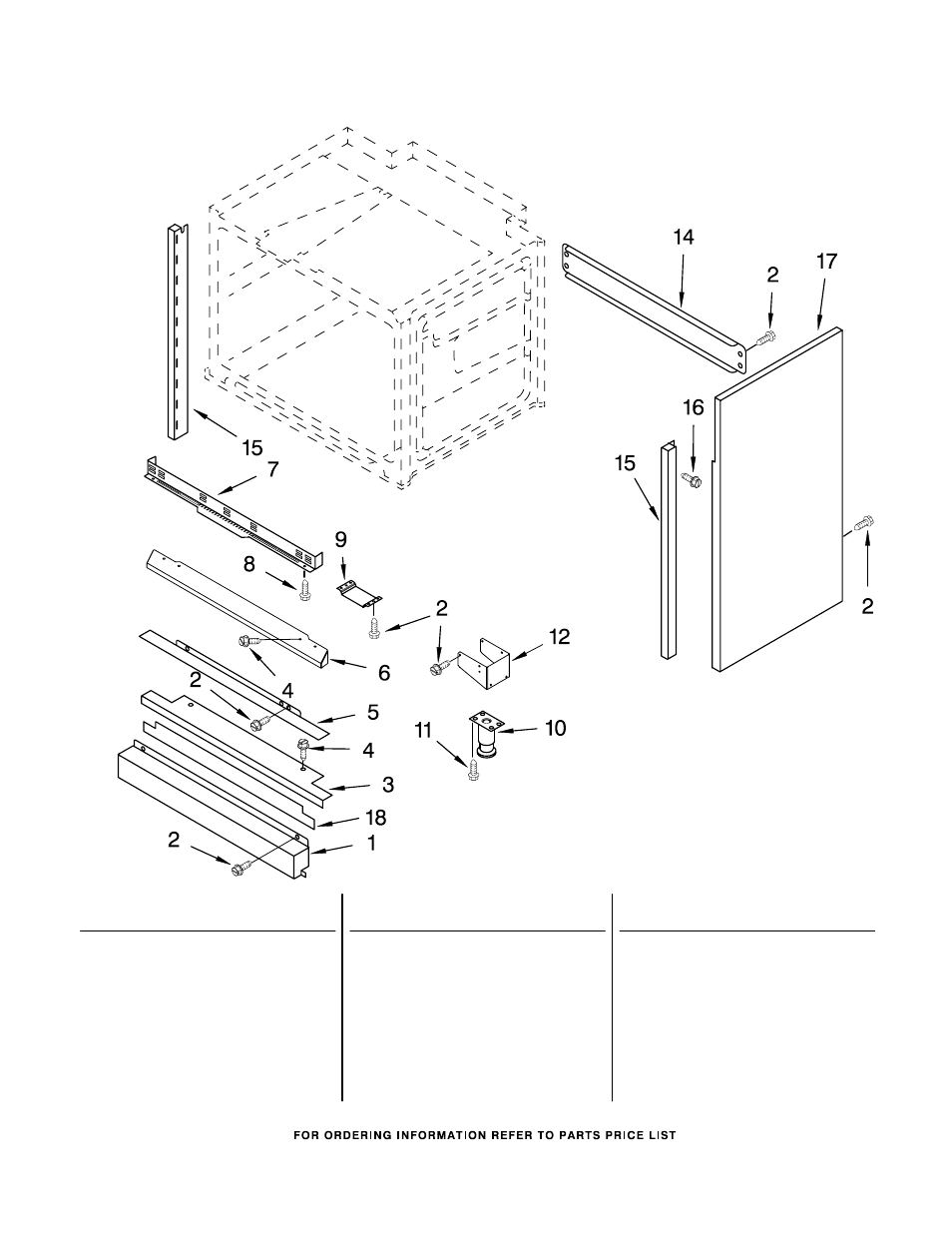 Chassis, Chassis parts | KITCHENAID KDRP462LSS04 User Manual | Page 11 / 12