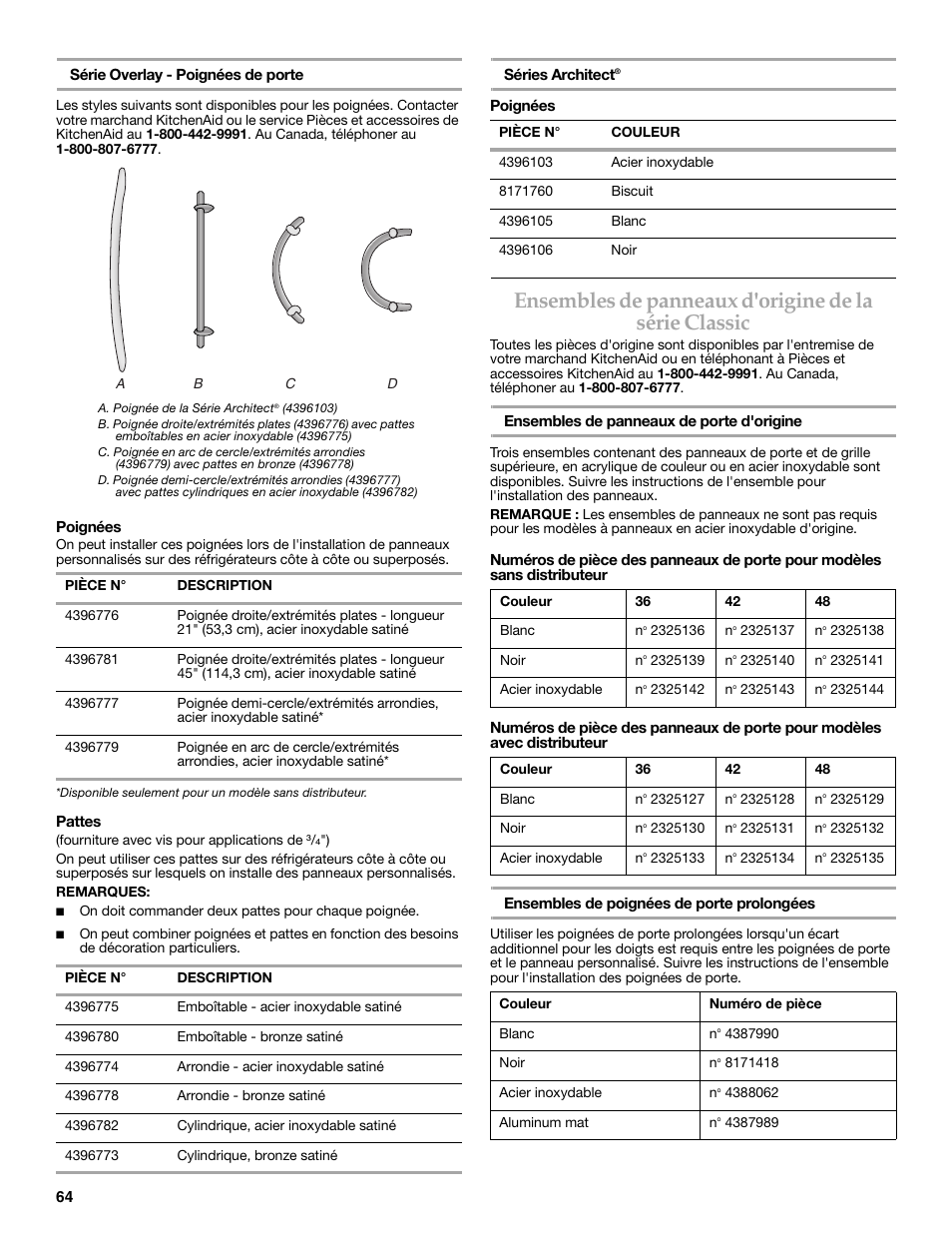 KITCHENAID W10291426A User Manual | Page 64 / 76