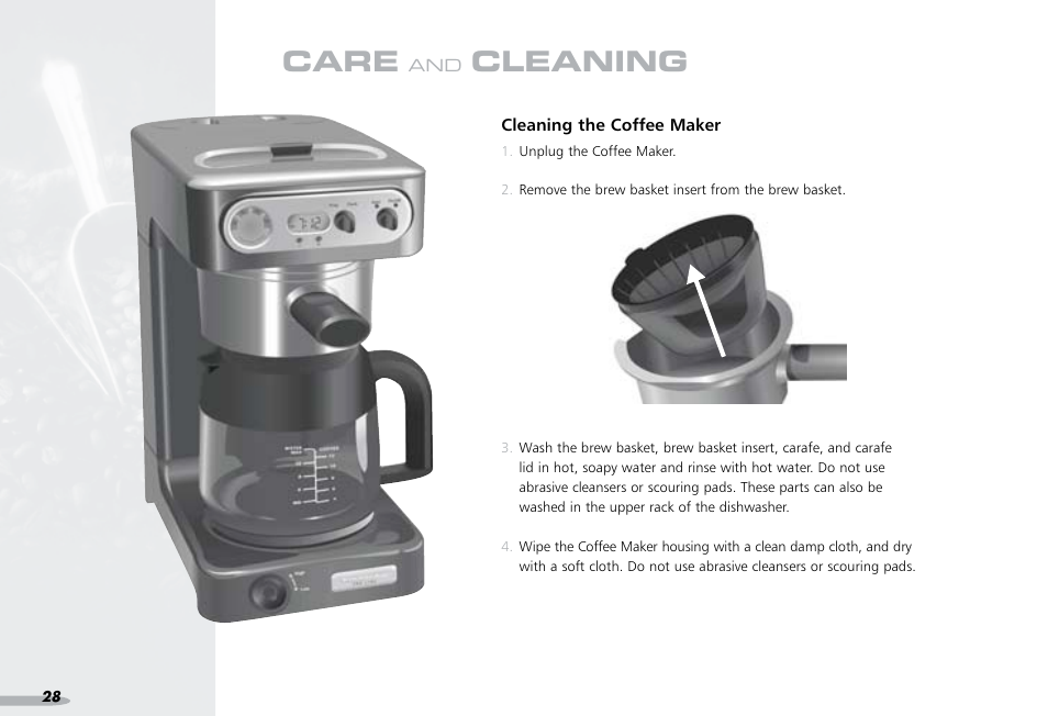 Care, Cleaning | KITCHENAID PROLINE 4KPCM050 User Manual | Page 29 / 38