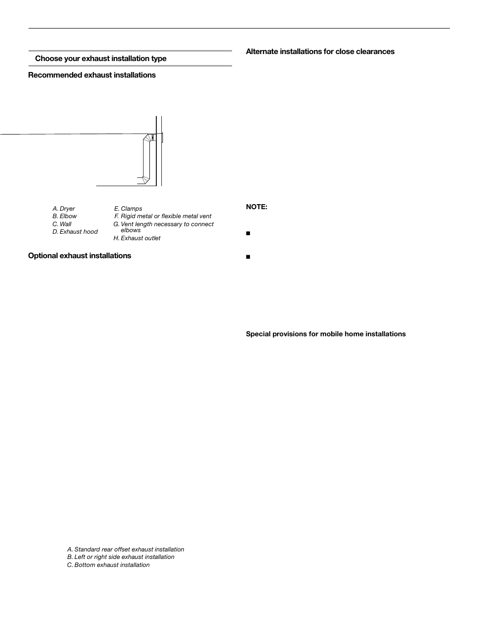 Plan vent system | KITCHENAID FRONT-LOADINGGAS DRYER User Manual | Page 10 / 72