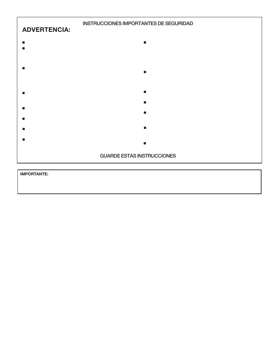 Advertencia, Instrucciones importantes de seguridad, Guarde estas instrucciones | KITCHENAID FRONT-LOADINGGAS DRYER User Manual | Page 25 / 72