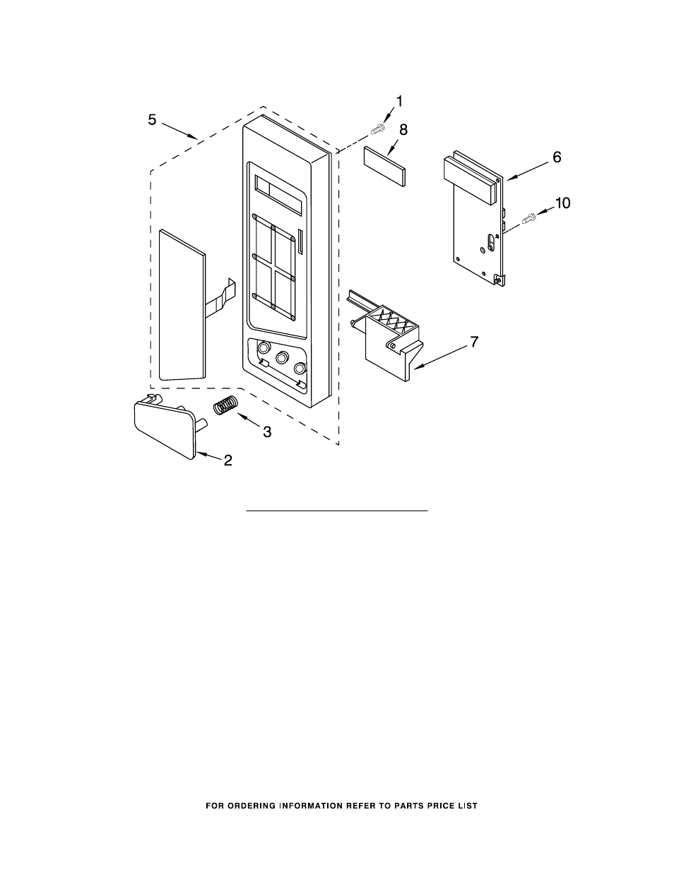 Control panel, Control panel parts | KITCHENAID KCMS1555RSS1 User Manual | Page 2 / 6