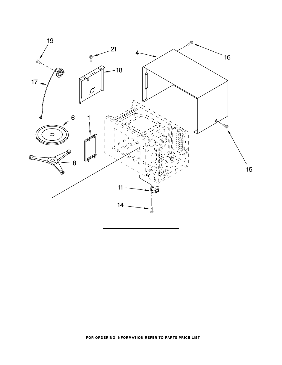 Oven cavity, Oven cavity parts | KITCHENAID KCMS1555RSS1 User Manual | Page 3 / 6