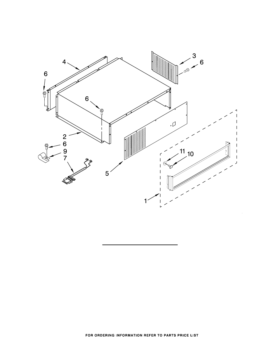 Top grille and unit cover, Top grille and unit cover parts, For model: kbfo42ftx00 (etched aluminum) | KITCHENAID KBFO42FTX00 User Manual | Page 4 / 20