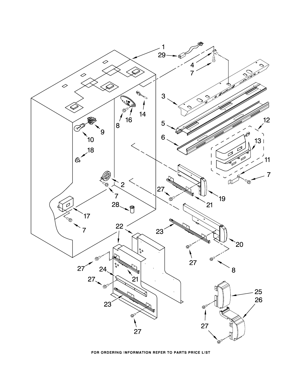 Refrigerator liner, Refrigerator liner parts | KITCHENAID KBFO42FTX00 User Manual | Page 5 / 20