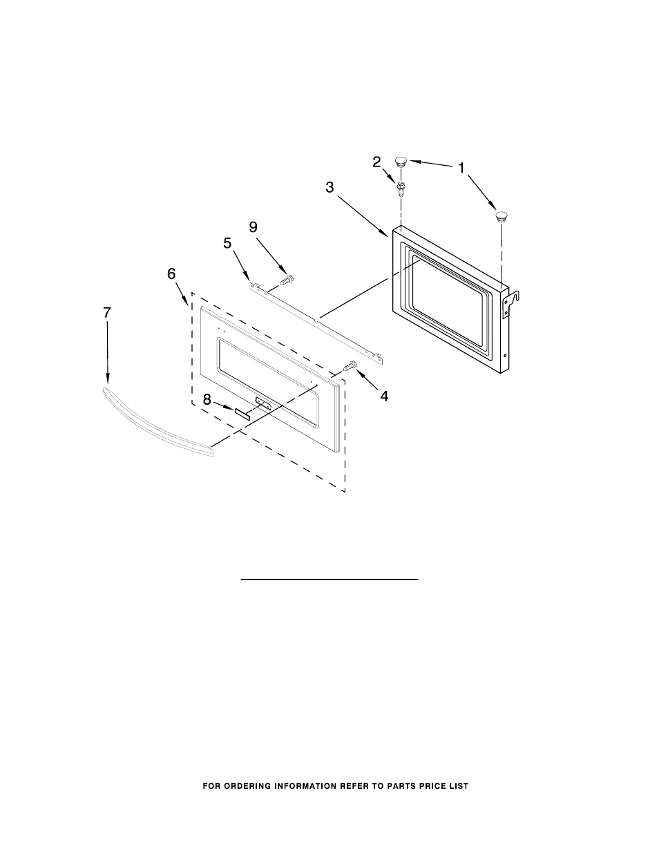 Microwave door, Microwave door parts | KITCHENAID KBHS109SSS00 User Manual | Page 4 / 8