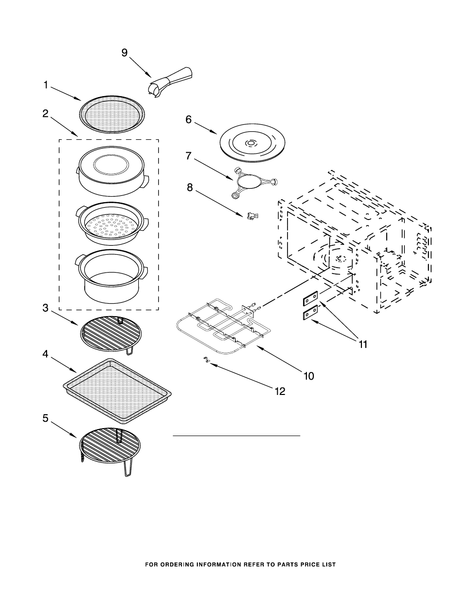 Internal microwave, Internal microwave parts | KITCHENAID KBHS109SSS00 User Manual | Page 7 / 8