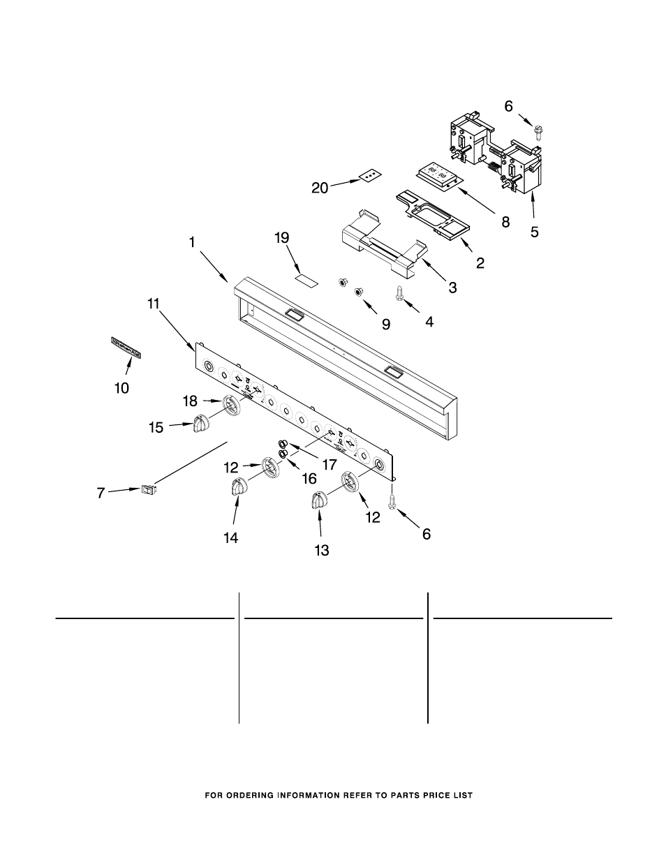 Control panel, Control panel parts | KITCHENAID KDRP487MSS03 User Manual | Page 5 / 10
