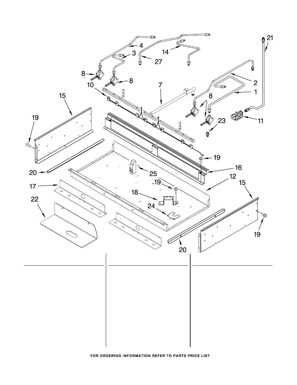 Burner box and manifold, Burner box and manifold parts | KITCHENAID KDRP487MSS03 User Manual | Page 8 / 10