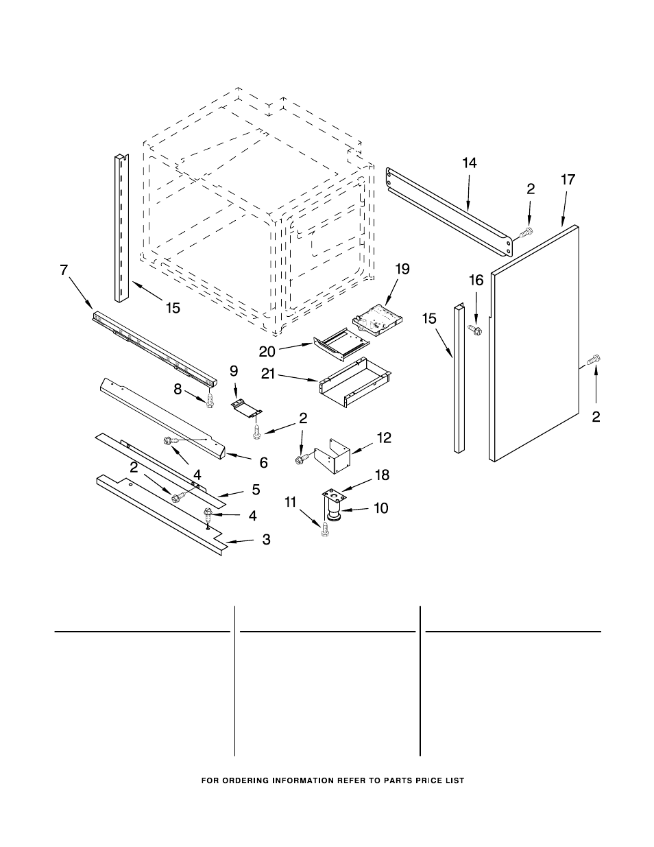 Chassis, Chassis parts | KITCHENAID KDRP487MSS03 User Manual | Page 9 / 10