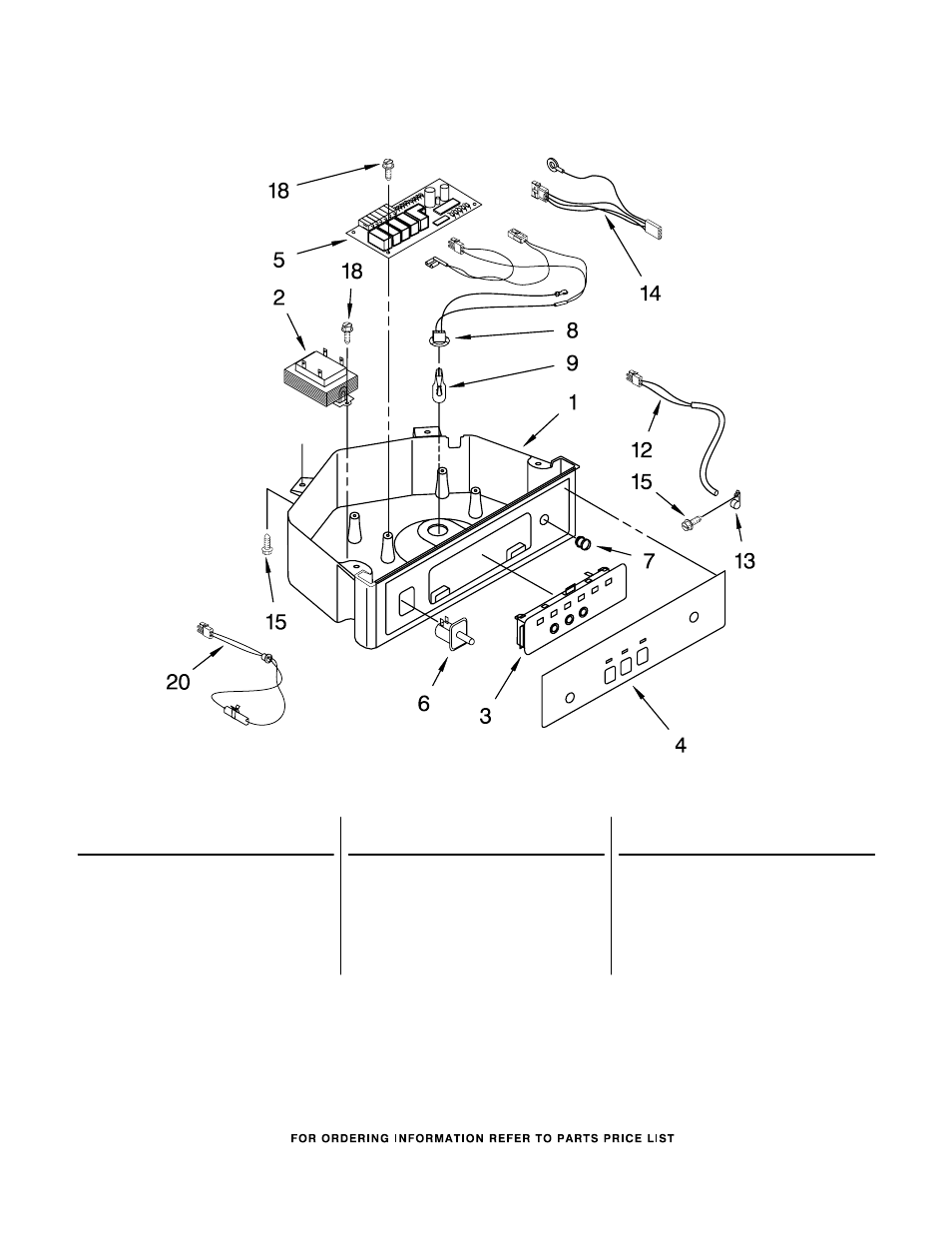 Control panel, Control panel parts, For models: kuic15nlss0 (stainless steel) | KITCHENAID KUIC15NLSS0 User Manual | Page 6 / 9
