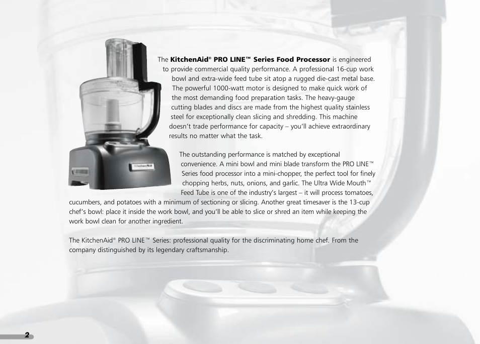 KITCHENAID KPFP850 User Manual | Page 4 / 99