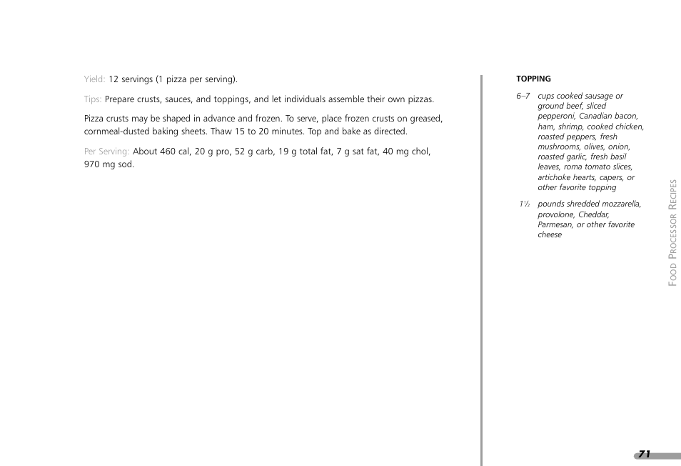 KITCHENAID KPFP850 User Manual | Page 73 / 99