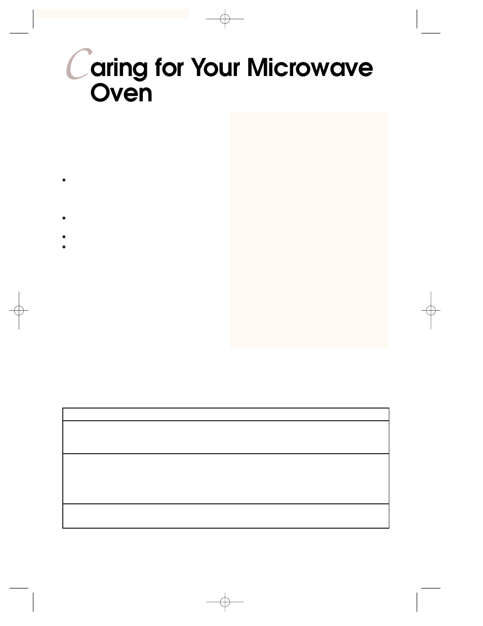 C aring for your microwave oven, Aring for your microwave oven | KITCHENAID KEMI301G User Manual | Page 31 / 56