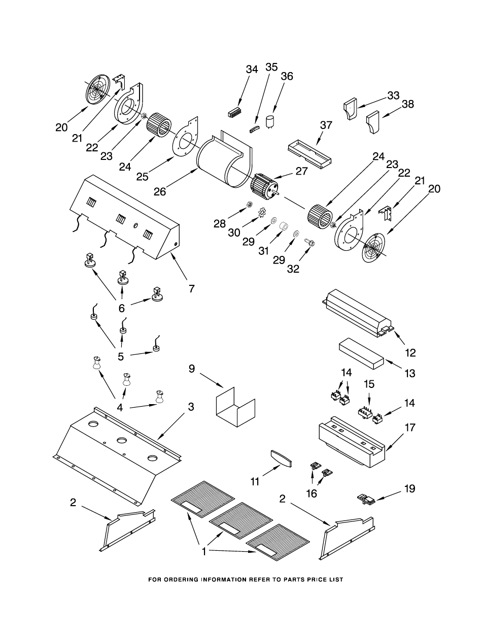 Ventilation, Ventilation parts | KITCHENAID KWCU360JSS0 User Manual | Page 3 / 4