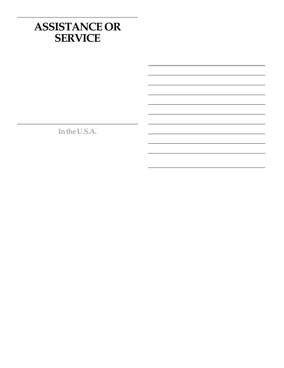 Assistance, Assistance or service | KITCHENAID KHMS145KSS User Manual | Page 19 / 20