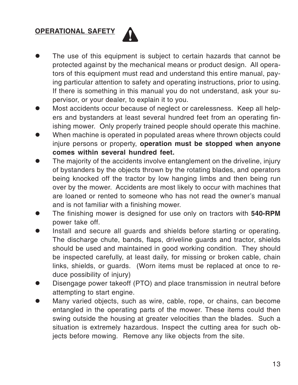 King Kutter Free Floating User Manual | Page 13 / 44
