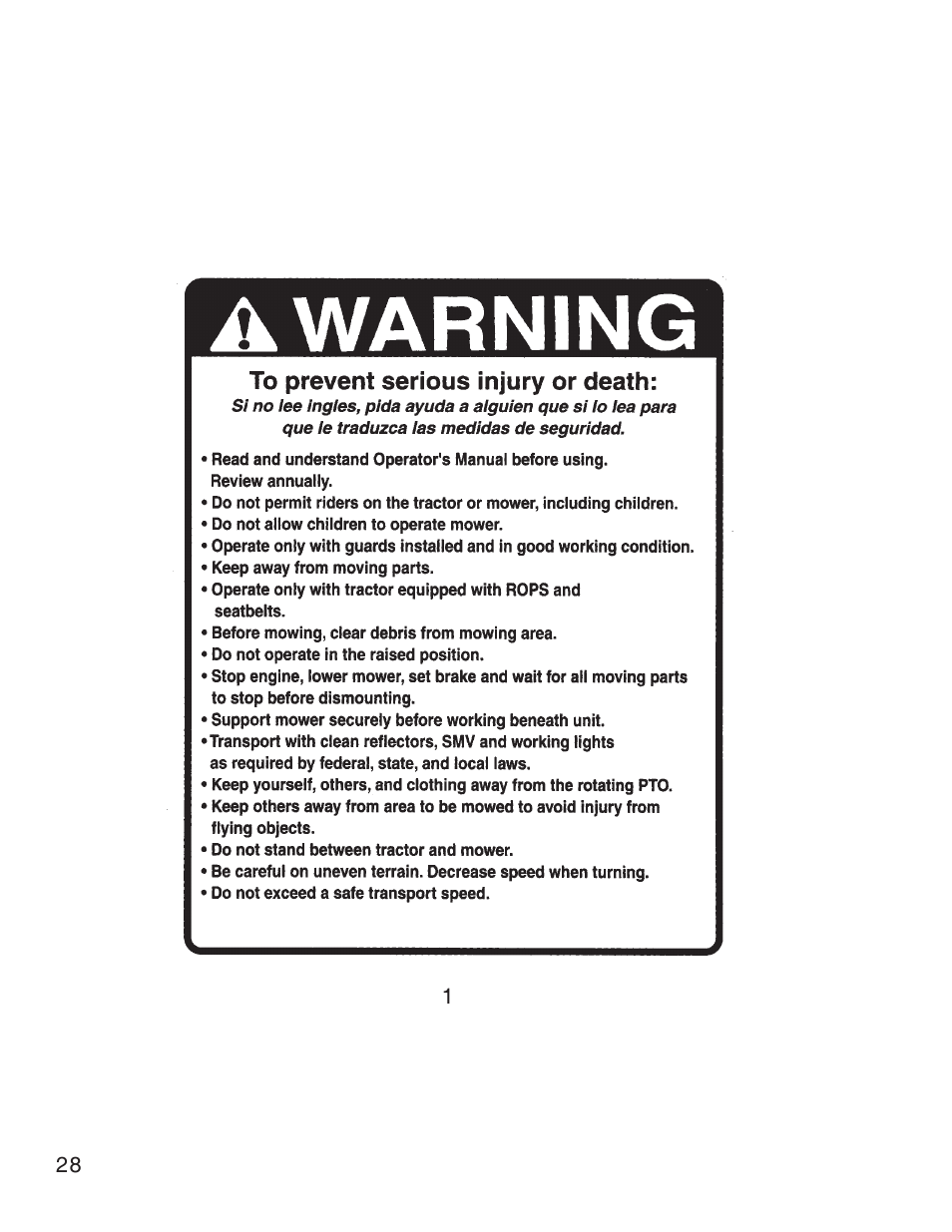 King Kutter Free Floating User Manual | Page 28 / 44