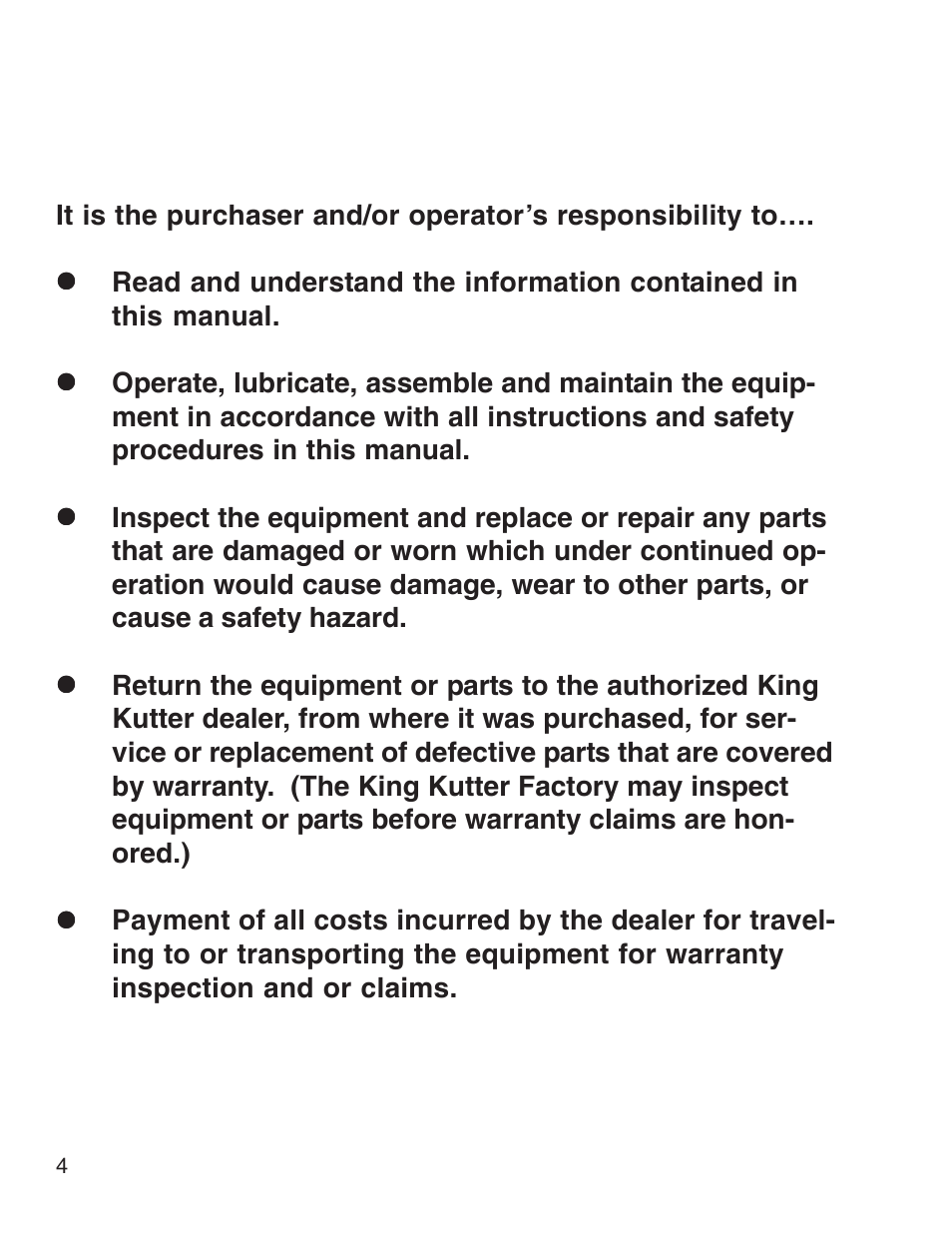 King Kutter Free Floating User Manual | Page 4 / 44