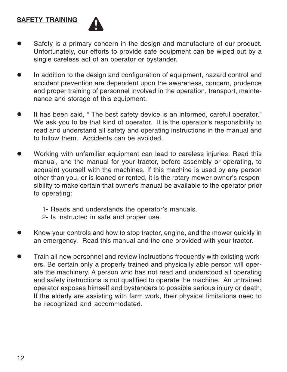 King Kutter Rotary Mower User Manual | Page 12 / 46