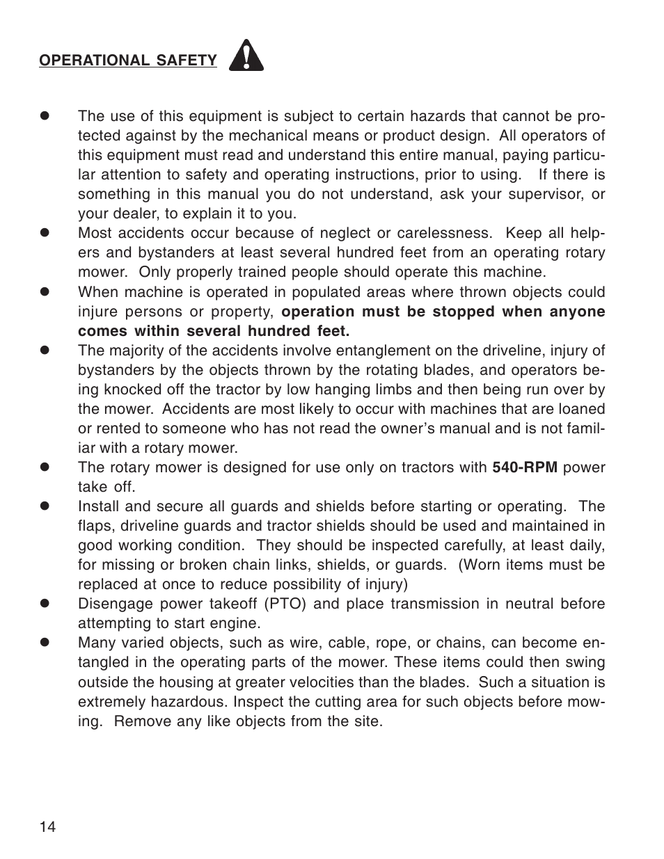 King Kutter Rotary Mower User Manual | Page 14 / 46