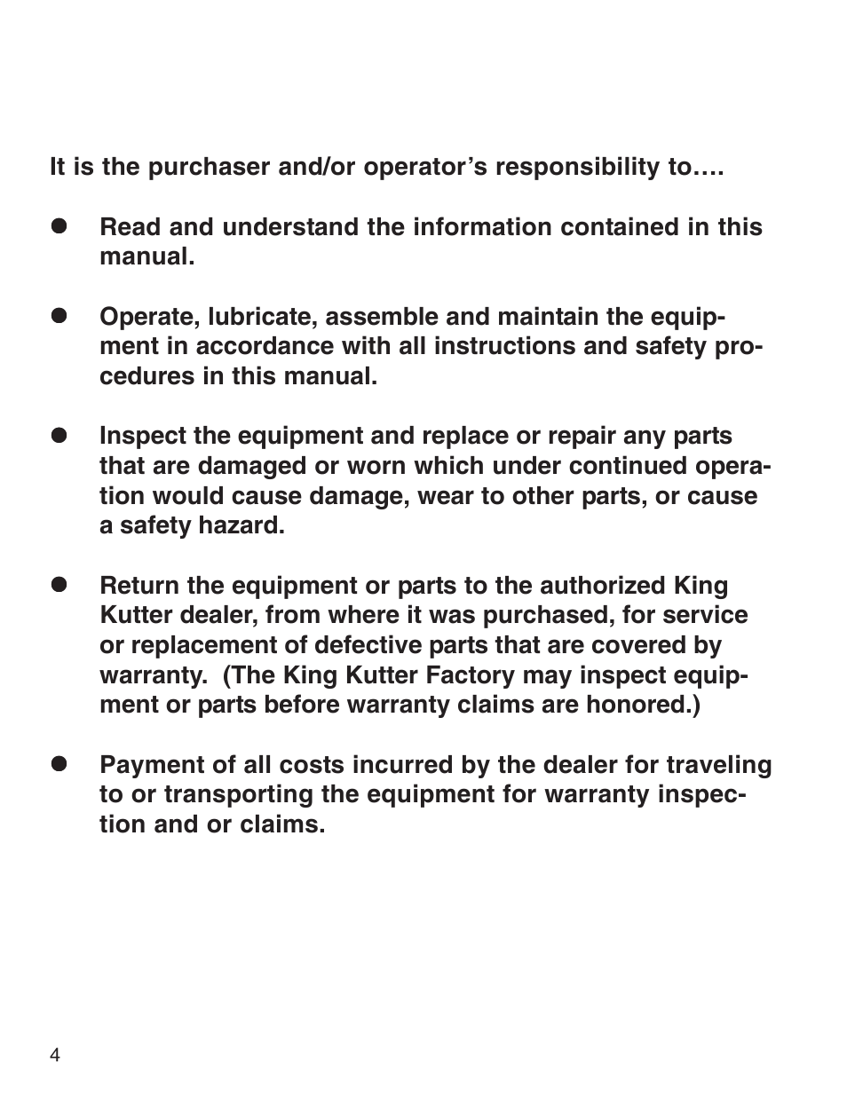King Kutter Rotary Mower User Manual | Page 4 / 46