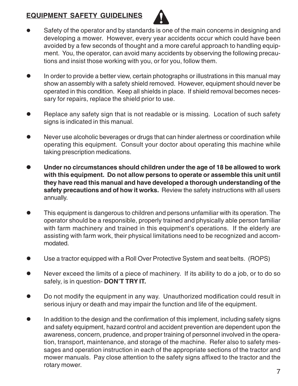 King Kutter Rotary Mower User Manual | Page 7 / 46