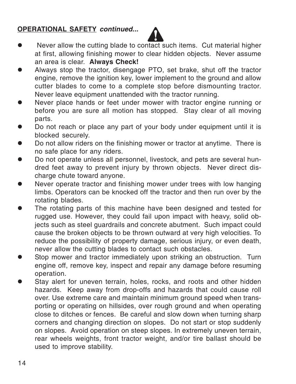 King Kutter Free Floating Finishing Mower User Manual | Page 14 / 44