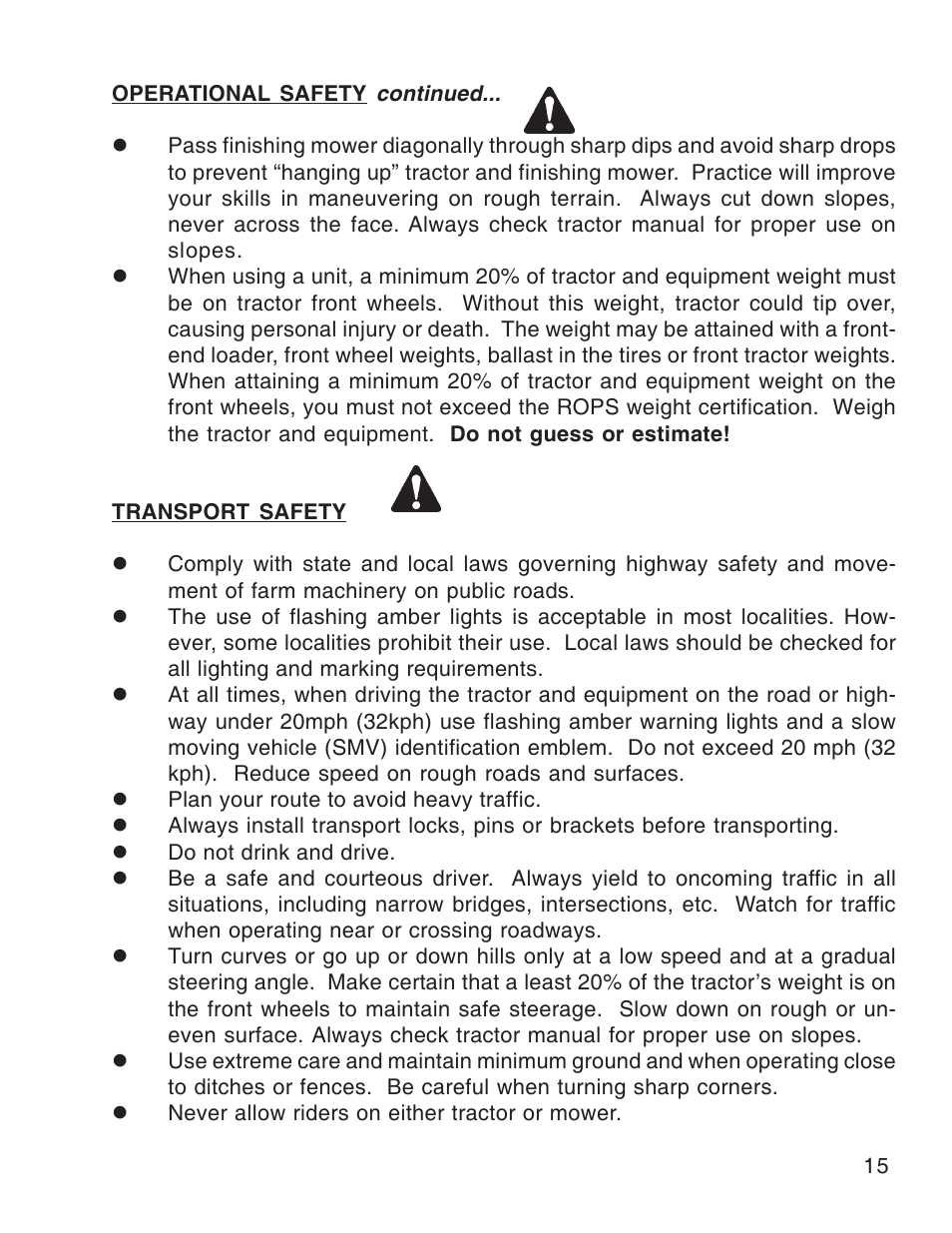 King Kutter Free Floating Finishing Mower User Manual | Page 15 / 44