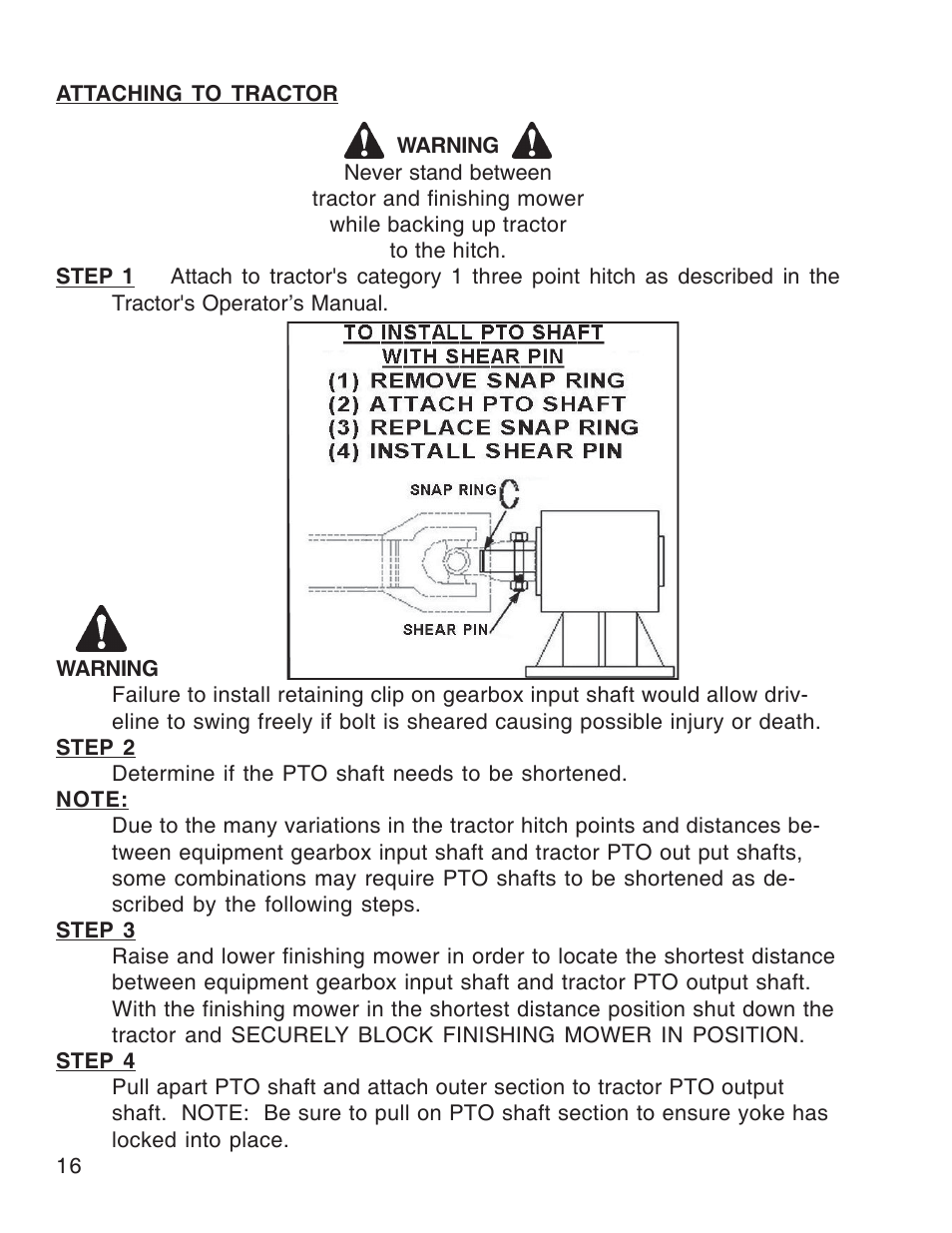 King Kutter Free Floating Finishing Mower User Manual | Page 16 / 44