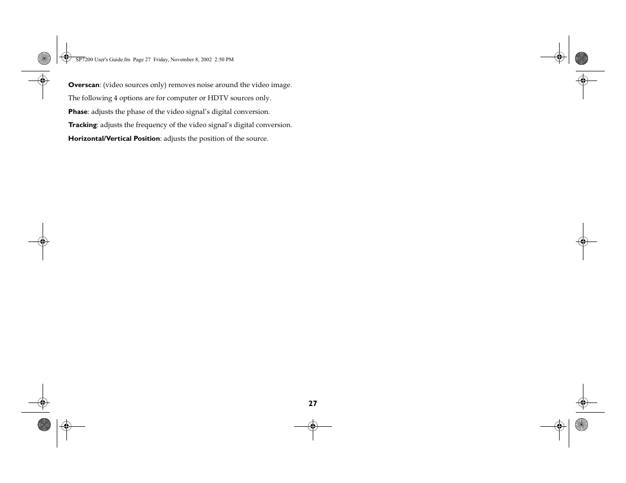 H sdjh, Sdjh | King Kutter SCREENPLAY 7200 User Manual | Page 28 / 45