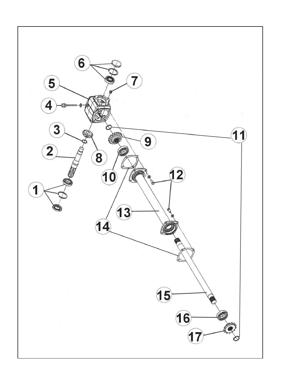 Tc-48-xb series top gearbox parts | King Kutter 999995 User Manual | Page 34 / 36