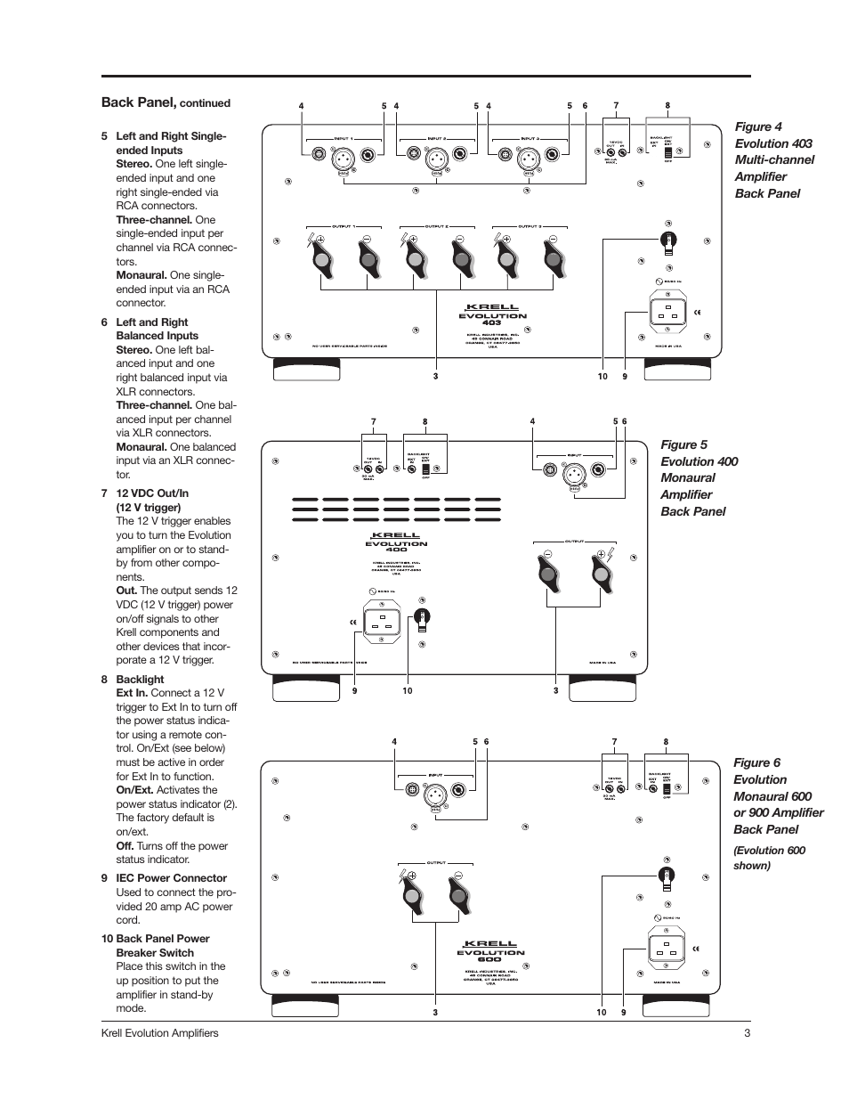 Krell Industries 400 User Manual | Page 3 / 4