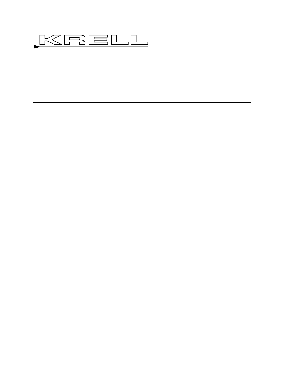 Krell Industries 7.1 User Manual | 86 pages