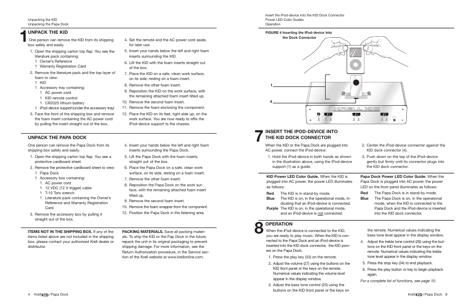 Krell Industries MP3 Docking Station User Manual | Page 4 / 6