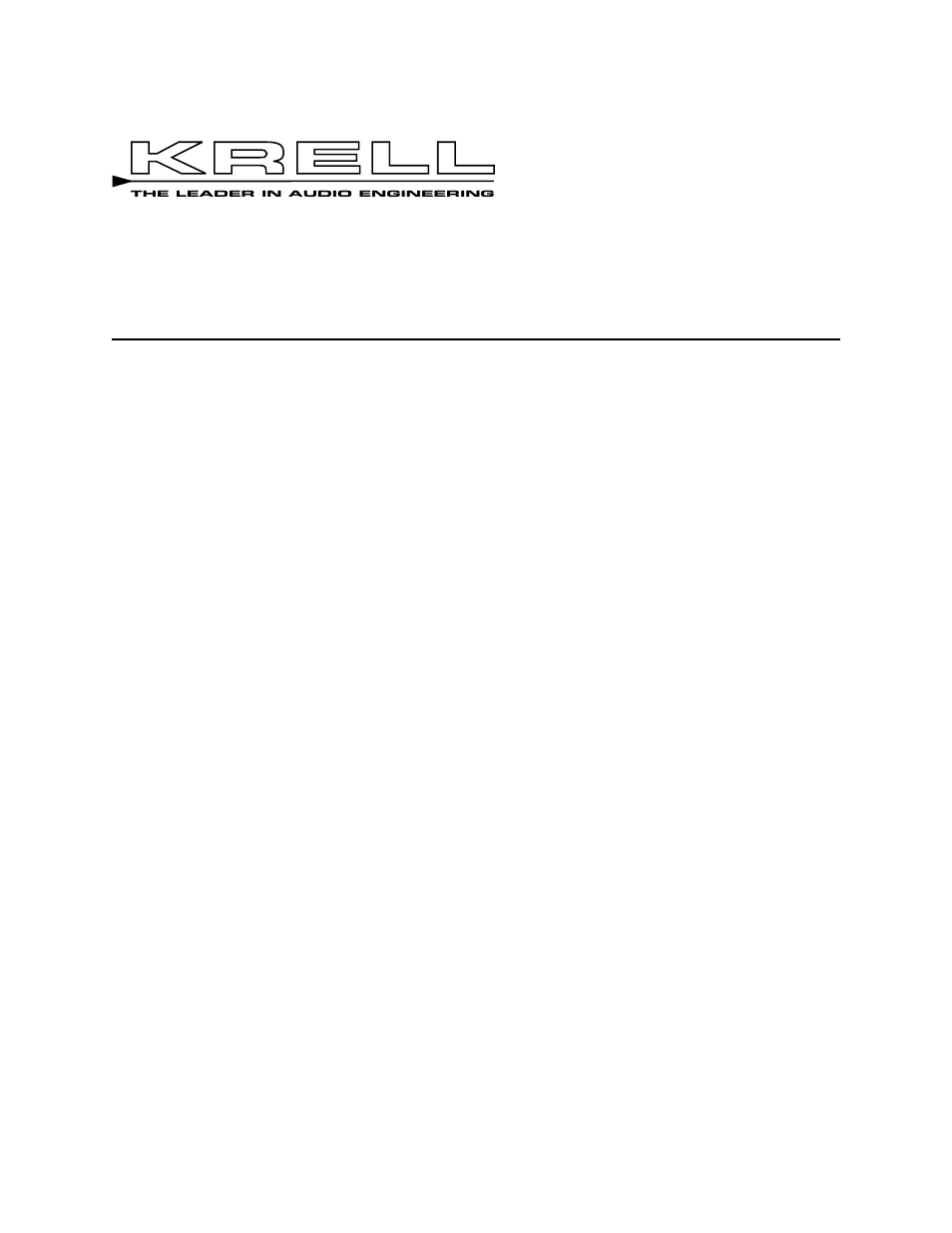 Krell Industries KAV-300IL User Manual | 28 pages