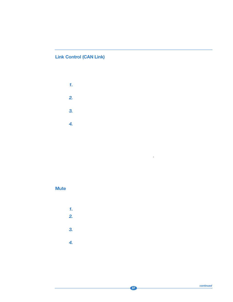 Link control (can link), Mute, Link control | Krell Industries 202 User Manual | Page 37 / 48