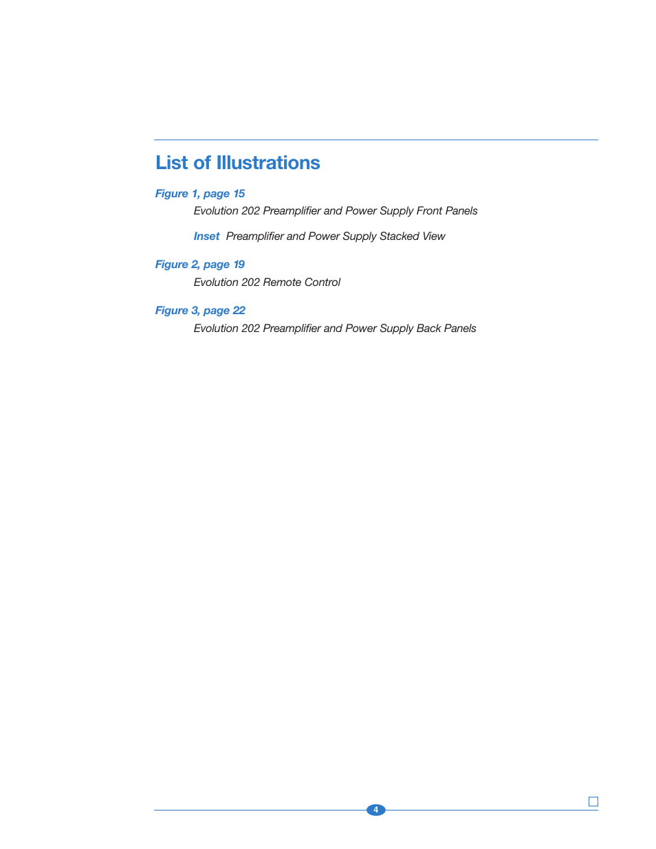List of illustrations | Krell Industries 202 User Manual | Page 4 / 48