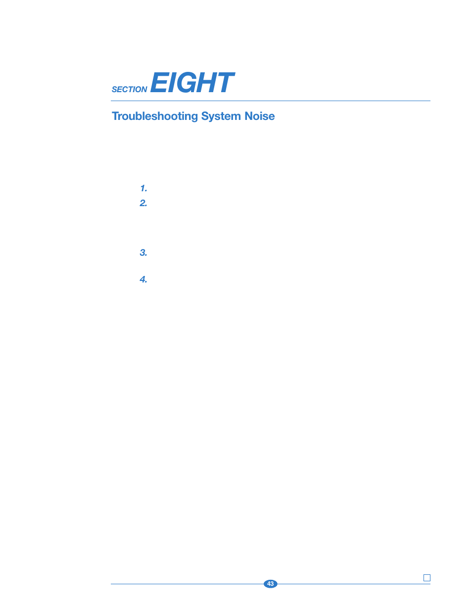 Section eight: troubleshooting, Eight, Troubleshooting system noise | Krell Industries 202 User Manual | Page 43 / 48