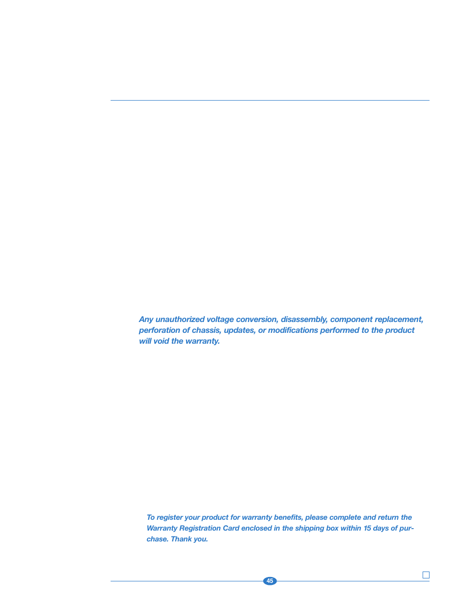 Krell Industries 202 User Manual | Page 45 / 48